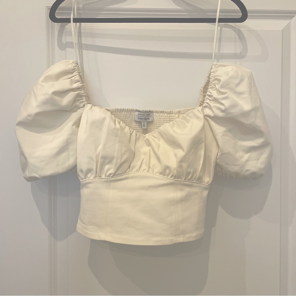 &otherstories - size 2 - puff sleeve top